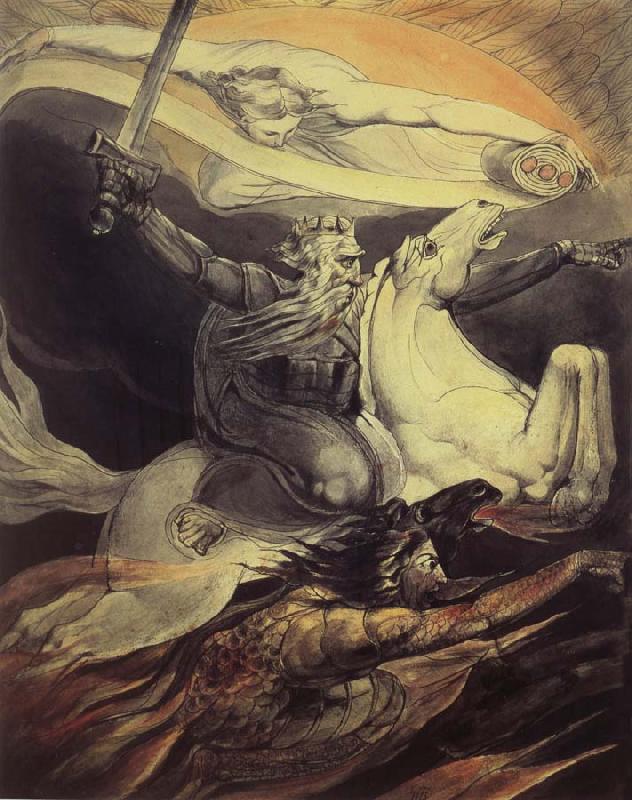 William Blake Death on a Pale Horse oil painting picture